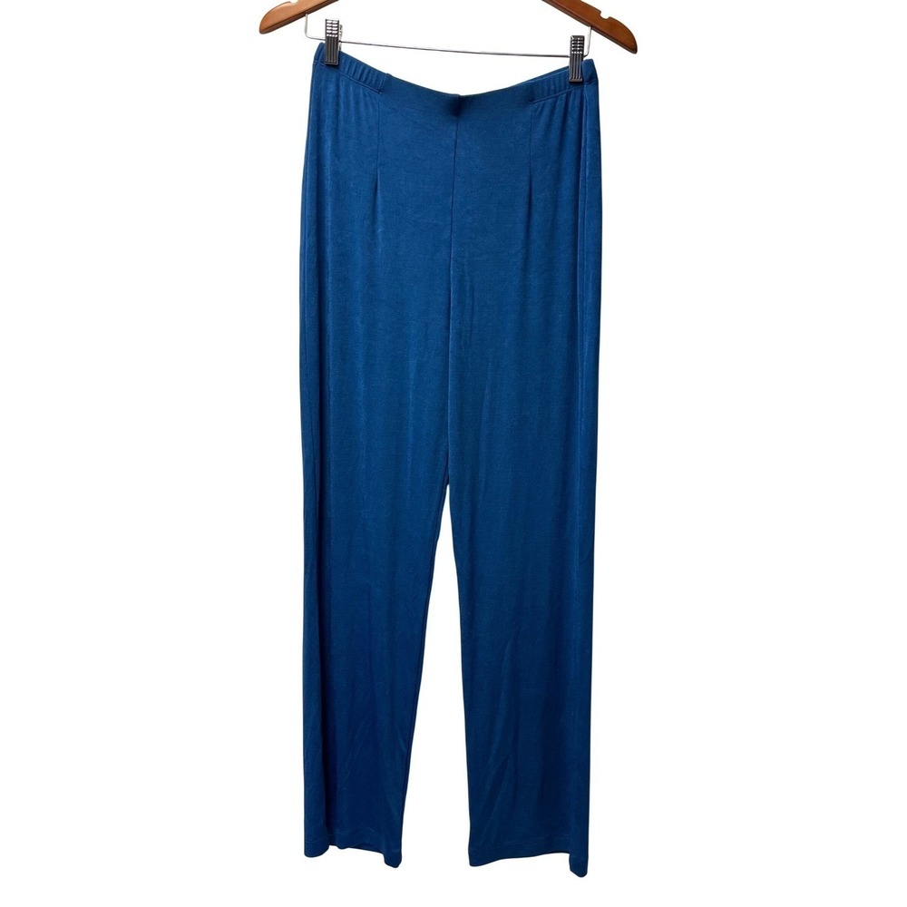 Chico's Travelers Pants 1R (8-10) Blue Packable Versatile Work Comfort Classic